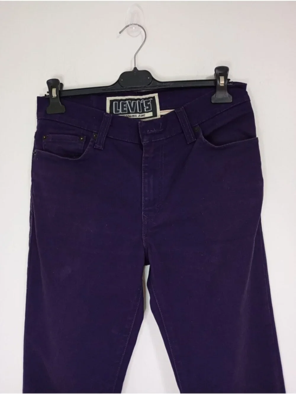 Levis 510 Super Skinny Purple Denim Jeans W32 L30 Mens Stretch Cotton